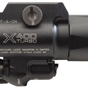 SureFire X400TAGN X400T-A-GN Turbo Black Anodized 650 Lumens White LED/Green Laser