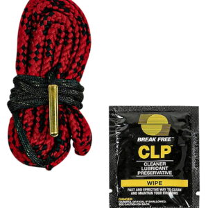 KleenBore RC-338 Rifle Pull Through Cleaner .338 Cal Rifle With BreakFree CLP Wipe