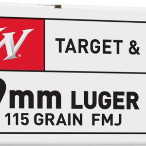 Winchester Ammo USA9MMVP USA Value Pack 9mm Luger 115 gr Full Metal Jacket 100 Per Box/10 Case