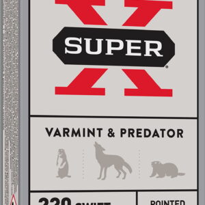 Winchester Ammo X220S Super X 220 Swift 50 gr Jacketed Soft Point 20 Per Box/10 Case