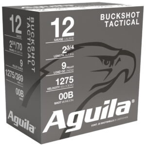 Aguila 1CHB1320 Buckshot High Velocity 12Gauge 2.75" 00Buck Shot 25 Per Box/10 Case
