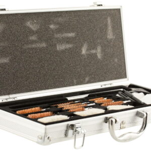 Hoppe's UAC76 Universal Accessory Cleaning Kit Multi-Caliber/Silver Hard Case
