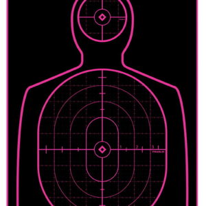 TruGlo TGTG13A12BB Tru-See Handgun Diagnostic Black/Pink Self-Adhesive Heavy Paper Universal Pink 12 Pack