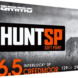 Ammo Inc 65CM129SPA20 Hunt 6.5Creedmoor 129gr Soft Point 20 Per Box/10 Case