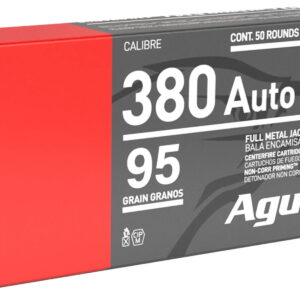 Aguila 1E802110 Target & Range Handgun 380ACP 95gr Full Metal Jacket 50 Per Box/20 Case