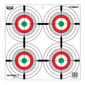 Birchwood Casey 37253 EZE-Scorer 12" Bullseye Paper Hanging Multi-Color 13 Per Pkg
