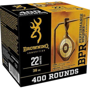 Browning Ammo B194122401 22LR 36gr Plated Hollow Point 400 Per Box/4 Case