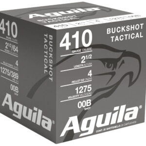 Aguila 1C4100BA Buckshot High Velocity 410Gauge 2.50" 1/2oz 00Buck Shot 25 Per Box/20 Case