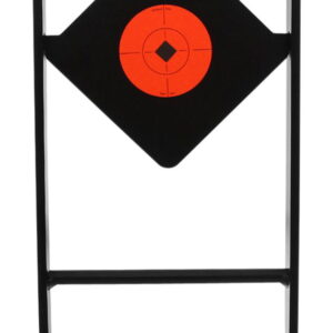 Birchwood Casey 47340 World of Targets Ace of Diamonds Centerfire Target AR500 Steel Black/Red Diamond Illustration Impact Enhancement Motion 0.50" Thick