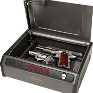 Hornady 97436 Rapid Safe RFID Access Code Key Entry Gray Steel Holds 2 Handguns