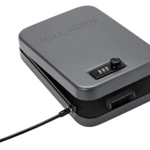 SnapSafe 75240 Lock Box XL Combination/Key Entry Black Steel 10" W x 7" H x 2" D