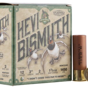 HEVI-Shot HS14002 HEVI-Bismuth 12 Gauge 3" 1 3/8 oz Bismuth 2 Shot 25 Per Box/10 Case