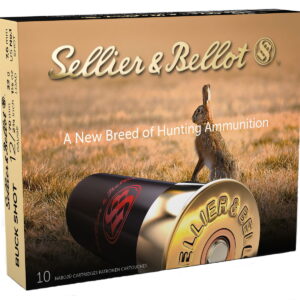 Sellier & Bellot SB12BSI Hunting 12 Gauge 2.75" 12 Pellets 1 1/8 oz 1 Buck Shot 10 Per Box/25 Case