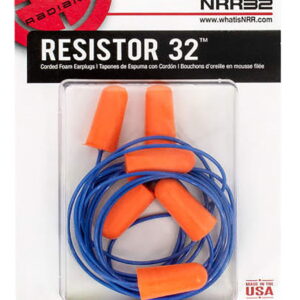 Radians FP8100BP Foam Ear Plugs Corded 32 dB In The Ear Orange 3 Pair