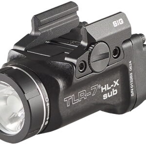 Streamlight 69504 TLR-7 HL-X SUB USB Black 6000 Series Aluminum Sig P365/XL 1000 Lumens