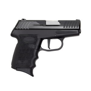 SCCY Industries DVG1CBE DVG-1 Striker Fire 9mm Luger Caliber with 3.10" Barrel, 10+1 Capacity, Black Finish Frame, Serrated Black Nitride Stainless Steel Slide & Finger Grooved Polymer Grip