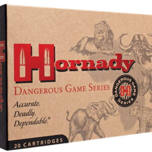 Hornady 8265 Dangerous Game 416 Rigby 400 gr Dangerous Game Solid 20 Per Box/6 Case