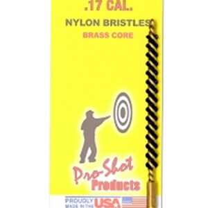 Pro-Shot 17NR Bore Brush .17/ .177 Cal Rifle #5-40" Thread Nylon Bristles Brass Core