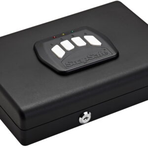 SnapSafe 75432 Keypad Safe Keypad/Key Entry Black Steel 11" H x 8.50" W x 2.25" D