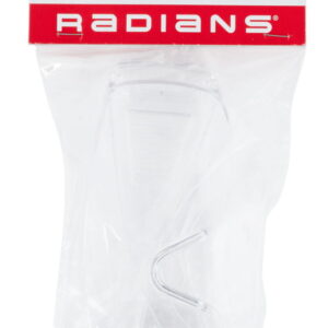 Radians CV0010 Coveralls Shooting Glasses Adult Clear Lens Polycarbonate Clear Frame