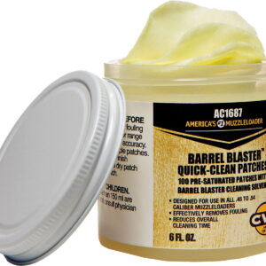 CVA AC1687 Barrel Blaster Quick Clean Patches 6 oz Cotton