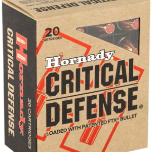 Hornady 90900 Critical Defense 45 ACP 185 gr Hornady Flex Tip eXpanding 20 Per Box/10 Case