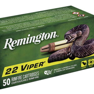 Remington Ammunition 21080 Viper Rimfire 22 LR 36 gr Truncated Cone Solid 50 Per Box/100 Cs