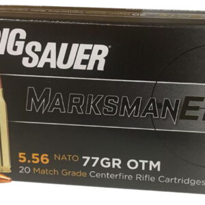 Sig Sauer E556M420 Marksman 5.56x45mm NATO 77 gr Open Tip Match 20 Per Box/10 Case
