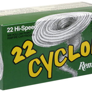 Remington Ammunition 21222 Cyclone Rimfire 22 LR 36 gr Hollow Point 50 Per Box/100 Cs