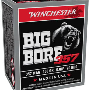 Winchester Ammo X357MBB Big Bore 357 Mag 158 gr Semi Jacketed Hollow Point 20 Per Box/10 Case