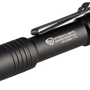Streamlight 66320 Macrostream USB Everyday Carry Flashlight Black Anodized 50/500 Lumens White LED