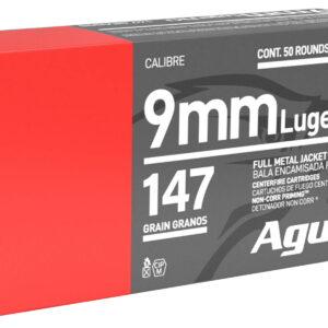 Aguila 1E097719 Target & Range Handgun 9mm Luger 147gr Full Metal Jacket Flat Point 50 Per Box/20 Case