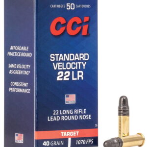 CCI 0035 Standard Velocity 22LR 40gr Lead Round Nose 50 Per Box/100 Case