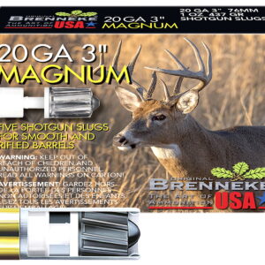 Brenneke SL203M Magnum 20Gauge 3" 1oz Slug Shot 5 Per Box/50 Case