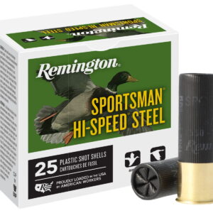 Remington Ammunition 20999 Sportsman Hi-Speed Steel 12 Gauge 3.50" 1 3/8 oz 2 Shot 25 Per Box/10 Cs