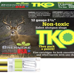Brenneke SL122TKO TKO 12Gauge 2.75" 2/3oz Slug Shot 5 Per Box/50 Case