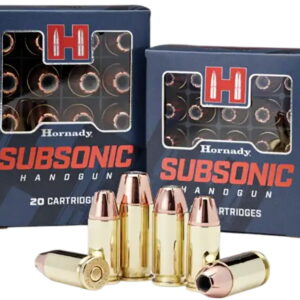 Hornady 90971 Subsonic Handgun 45 ACP 230 gr Hornady XTP Subsonic 20 Per Box/10 Case