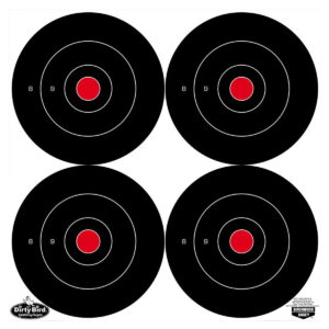 Birchwood Casey 35570 Dirty Bird 6" Bullseye Tagboard Hanging Black/White 100 Per Pkg