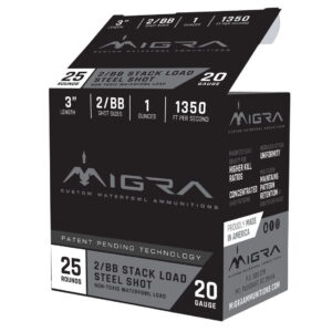 Migra Ammunitions M20S46 Combinational 20 Gauge 3" 1 oz 4/6 Shot 25 Per Box/10 Case