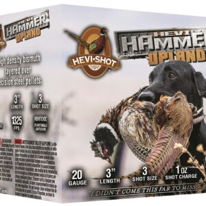 HEVI-Shot HS29213 HEVI-Hammer Upland 20 Gauge 3" 1 oz Steel/ Bismuth 3 Shot 25 Per Box/10 Case