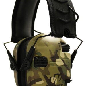 Walker's GWPRSEMMCC Razor Slim Electronic Muff 23 dB Over the Head MultiCam/Black Polymer