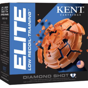 Kent Cartridge E122L208 Elite Low Recoil-Training 12 Gauge 2.50" 3/4 oz 8 Shot 25 Per Box/10 Case