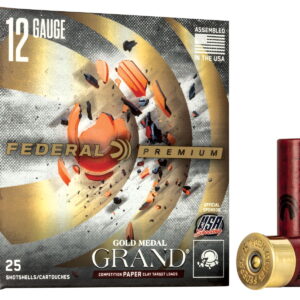 Federal GMT17175 Premium Gold Medal Paper 12Gauge 2.75" 1 1/8oz 7.5Shot 25 Per Box/10 Case