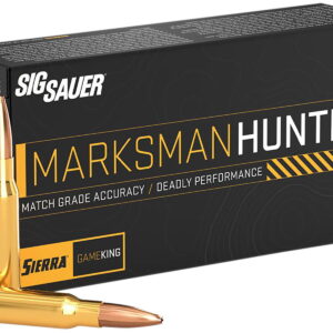 Sig Sauer E65CMGK13020 Marksman Hunter 6.5Creedmoor 130gr 20 Per Box/10 Case