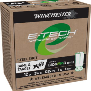 Winchester Ammo WCL12S6 E-Tech 12 Gauge 2.75" 1 oz 6 Shot 25 Per Box/10 Case