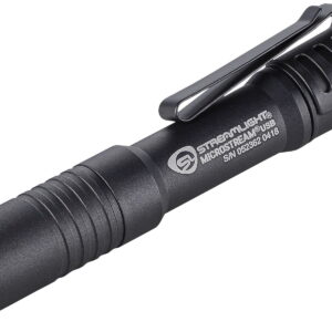 Streamlight 66601 MicroStream USB Pocket Light Black Anodized 50/250 Lumens White C4 LED