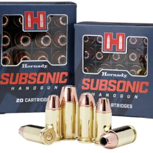 Hornady 90287 Subsonic Handgun 9mm Luger 147 gr Hornady XTP Subsonic 25 Per Box/10 Case