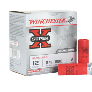 Winchester Ammo XU128 Super X Game Load 12 Gauge 2.75" 1 oz 8 Shot 25 Per Box/10 Case