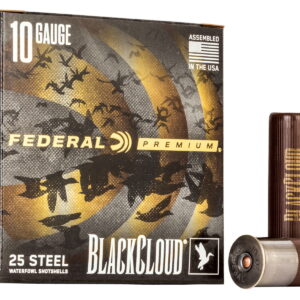 Federal PWBX1072 Black Cloud FS 10Gauge 3.50" 1 5/8oz 2Shot 25 Per Box/10 Case
