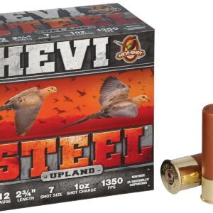 HEVI-Shot HS61227 Upland 12 Gauge 2.75" 1 oz 7 Shot 25 Per Box/10 Case